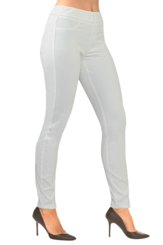 white denim trousers for women